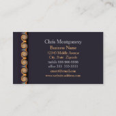 Professioneel vivid Spiral Fractal Design Visitekaartje (Achterkant)