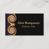 Professioneel vivid Spiral Fractal Design Visitekaartje (Voorkant)