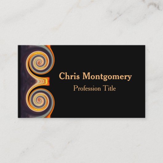 Professioneel vivid Spiral Fractal Design Visitekaartje (Voorkant)