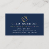 Professioneel Vloerbediening Service QR Code Visitekaartje (Voorkant)