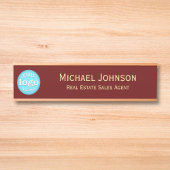 Professioneel Voeg Logo toe Titel Bedrijfs Kantoor Deurbordje