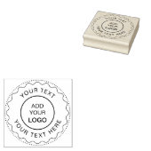 Professioneel voeg uw Logo Gepersonaliseerd kromme Rubberstempel (Gestempeld)
