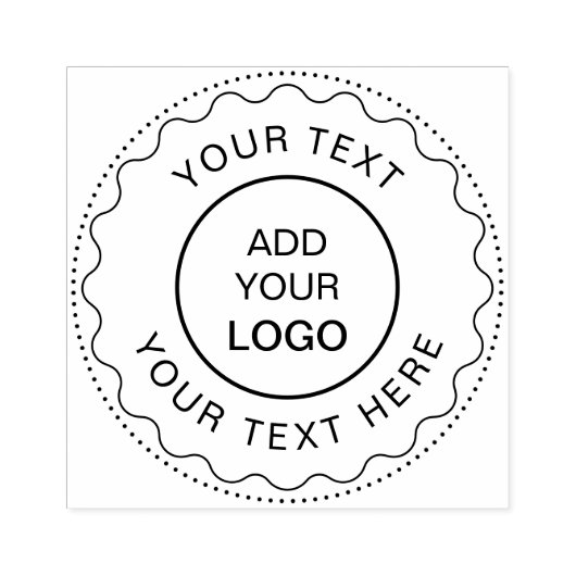Professioneel voeg uw Logo Gepersonaliseerd kromme Rubberstempel (Afrduk)