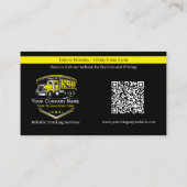 Professioneel Vrachtwagen Transportbedrijf QR Code Visitekaartje (Achterkant)