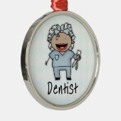 Professioneel Vrouw Metalen Ornament (Rechts)