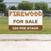 Professioneel vuurhout voor verkoop op maat spandoek (Insitu)