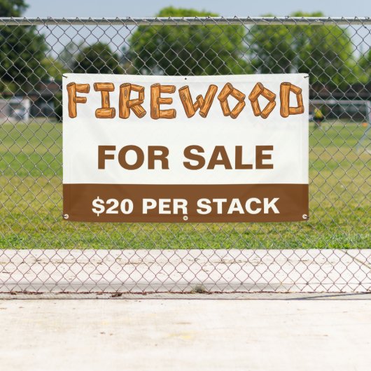 Professioneel vuurhout voor verkoop op maat spandoek (Insitu)