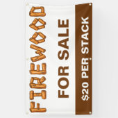 Professioneel vuurhout voor verkoop op maat spandoek (Verticaal)