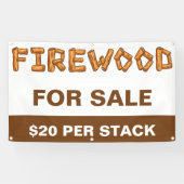 Professioneel vuurhout voor verkoop op maat spandoek (Horizontaal)