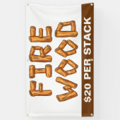 Professioneel vuurhout voor verkoop op maat spandoek (Verticaal)