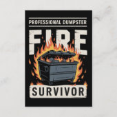 Professioneel vuurwerk overlever Funny Werk Kaart (Voorkant)