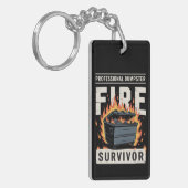Professioneel vuurwerk overlever Grappig Werk  Sleutelhanger (Voorkant Links)
