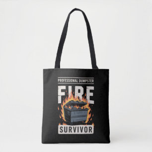 Professioneel vuurwerk overlever Grappig Werk  Tote Bag