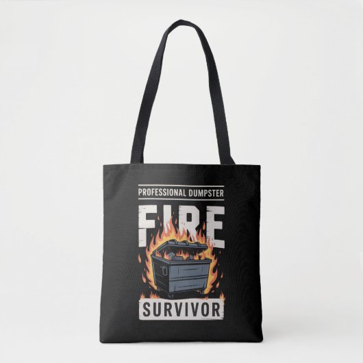 Professioneel vuurwerk overlever Grappig Werk Tote Bag (Voorkant)