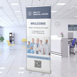 Professioneel welkomstbord dokter gezondheidszorgk roll-up banner