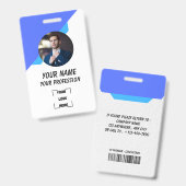 Professioneel Werknemer Foto ID-badge Badge (Voor- en achterkant)
