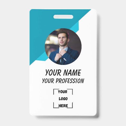 Professioneel Werknemer Foto ID-badge Badge (Voorzijde)