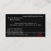 Professioneel wetenschappelijk Visitekaartje (Achterkant)