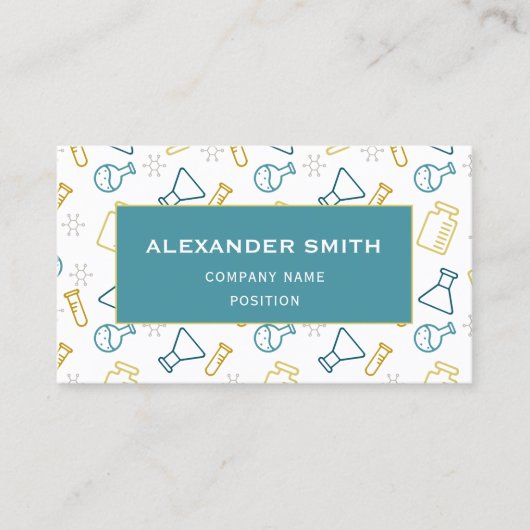 Professioneel wetenschapsbedrijf Corporate Visitekaartje (Voorkant)