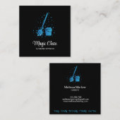 Professioneel winkelen schoonmaken Maid Housekeepi Vierkante Visitekaartje (Voorkant / Achterkant)