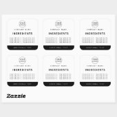 Professioneel wit bedrijf Logo Ingrediënten Label (Vel)