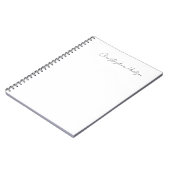 Professioneel Wit Eenvoudig Creatief Chic Kalligra Notitieboek (Linkerzijde)