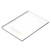 Professioneel Wit en Goud Notitieboek (Linkerzijde)