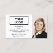 Professioneel wit foto toevoegen visitekaartje (Voorkant)