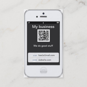 Professioneel wit iPhone Design Visitekaartje