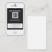 Professioneel wit iPhone Design Visitekaartje (Voorkant / Achterkant)
