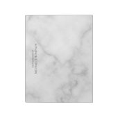 Professioneel wit marmer notitieblok (Linkerzijde)
