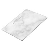 Professioneel wit marmer notitieblok (Schuin)