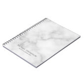 Professioneel wit marmer notitieboek (Linkerzijde)