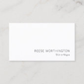 Professioneel wit modern visitekaartje (Voorkant)