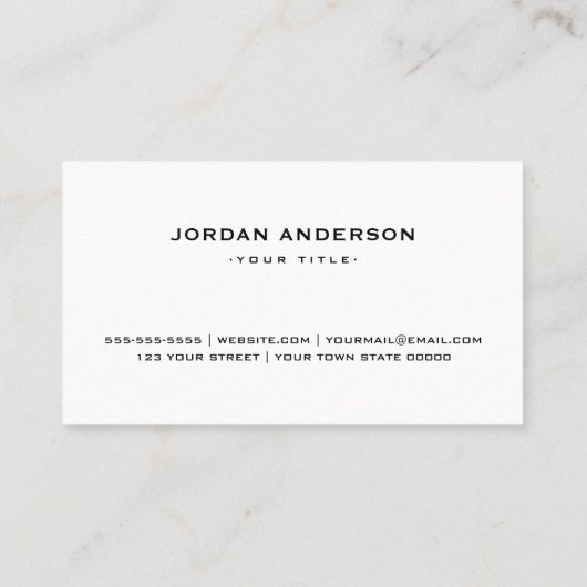 Professioneel wit of elke logo voor kleurengebruik visitekaartje (Achterkant)