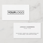 Professioneel wit of elke logo voor kleurengebruik visitekaartje (Voorkant / Achterkant)