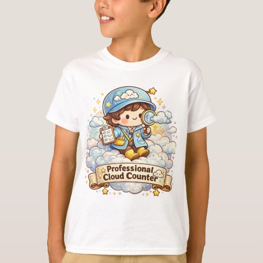 Professioneel Wolkenteller T-shirt (Voorkant)