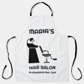 Professioneel Womens Haar Styling Schort (Voorkant)