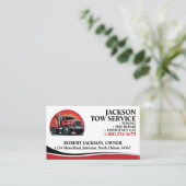 Professioneel Wrecker Tow Service Visitekaartje (Staand voorkant)