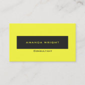 Professioneel, zacht pasta, geel, modern minimalis visitekaartje (Voorkant)