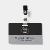 Professioneel Zakelijk Aangepast Bedrijfslogo & Te Badge (Voorzijde met clip)