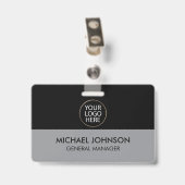 Professioneel Zakelijk Aangepast Bedrijfslogo & Te Badge (Achterkant met clip)