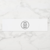 Professioneel zakelijk bedrijfslogo hier waterfles etiket (Enkel label)