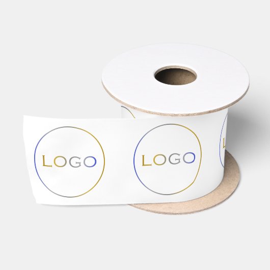 Professioneel zakelijk branding aangepaste logo af satijnen lint (Spoel)
