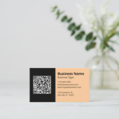 Professioneel Zakelijk Informatie Logo QR Code Visitekaartje (Staand voorkant)