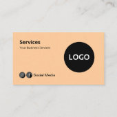 Professioneel Zakelijk Informatie Logo QR Code Visitekaartje (Achterkant)