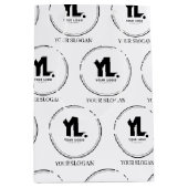 Professioneel Zakelijk Logo Aangepast Medium Cadeauzakje (Voorkant)