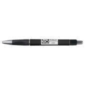 Professioneel Zakelijk Logo Aangepaste Tekst Zwart Pen (Voorkant)