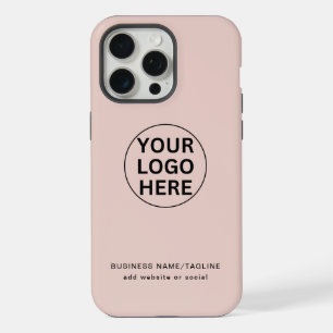 Professioneel Zakelijk Logo Blush Roze Merknaam  iPhone 15 Pro Max Case