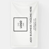 Professioneel Zakelijk Logo en Bedrijfswebsite Spandoek (Verticaal)